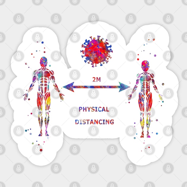 Physical distancing Sticker by RosaliArt